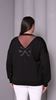 Immagine di CURVY GIRL TOP WITH SPARKLES AND BACK CHIFFON